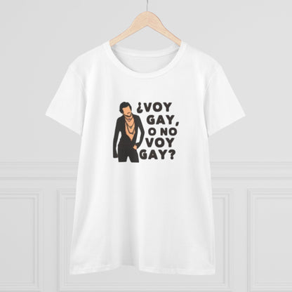 Camiseta personalizada con frase de Carlos "Voy Gay o no Voy Gay"