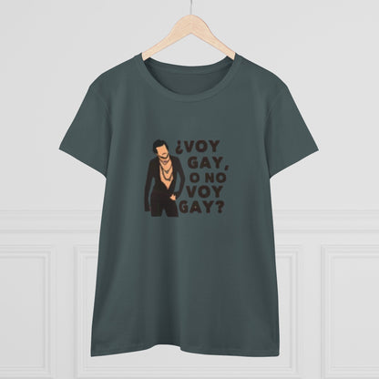 Camiseta Con Frase Personalziada de Carlos Aqui no hay quien viva "Voy Gay o no Voy Gay