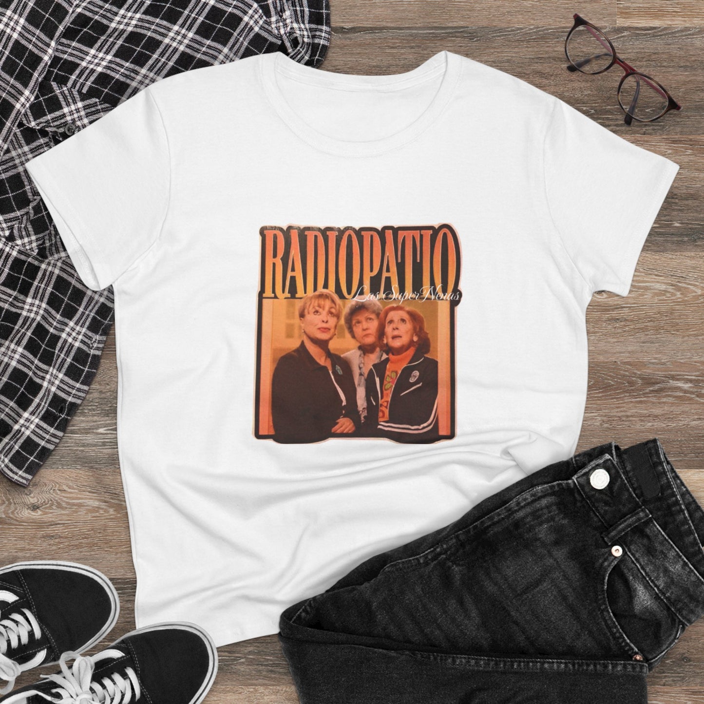 Camiseta estilo Retro de Radio Patio para mujeres, Vintage