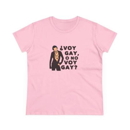 Camiseta Con Frase Personalziada de Carlos Aqui no hay quien viva "Voy Gay o no Voy Gay