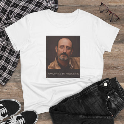 Camiseta de algodón con cita artística,1000 juntas un presidente estilo Vintage